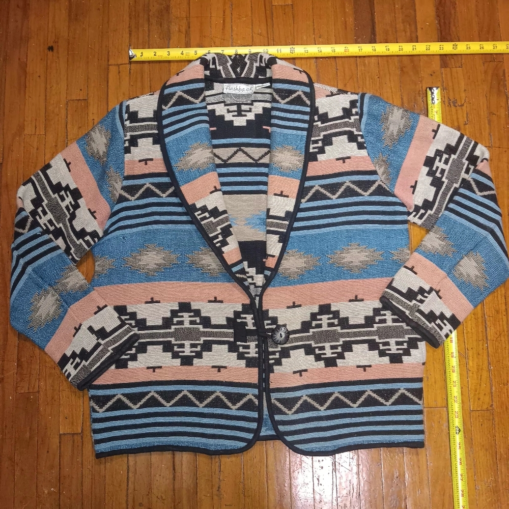 Flashback Tribal Patterned Blazer